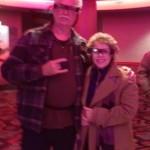 Paul and Kathy Hopkins at Regal Cinema using the Sony Entertainment Access Glasses.